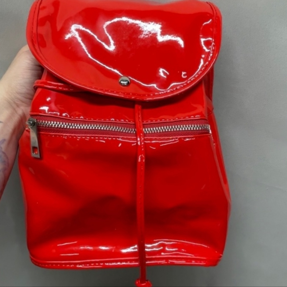 Red bag pack purse